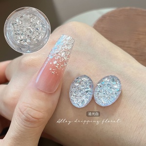 Poudre de paillettes réfléchissante multicolores pour ongles - Product Image 3