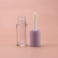 Offre Spéciale – Tubes de brillant à lèvres ronds personnalisables avec logo, 6 ml, avec grandes applicateurs, emballage cosmétique vide pour rouge à lèvres avec grandes brosses