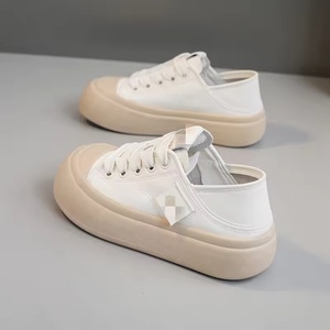 LYKU TMY615 Fabriqué en Chine Chaussures pour femmes à semelle épaisse, baskets rehaussantes respirantes à lacets pour automne/printemps/été - Product Image 6