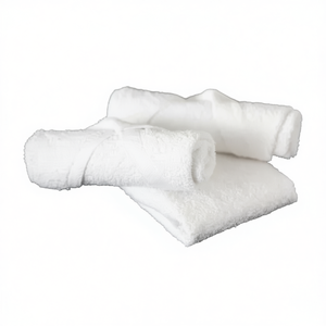 Serviettes de toilette Pullman 100% coton peigné, rectangulaires, tissées, pour usage domestique - Product Image 1