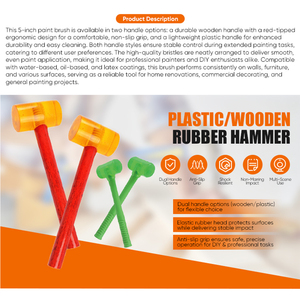 Martillo Industrial <span class=keywords><strong>de</strong></span> Madera/Plástico, Martillo <span class=keywords><strong>Grande</strong></span> <span class=keywords><strong>de</strong></span> <span class=keywords><strong>Goma</strong></span> Elástica Suave para Instalación <span class=keywords><strong>de</strong></span> Azulejos, Producto Duradero y Elástico - Product Image 2