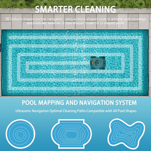Limpiador de Piscinas Inteligente con Control por Aplicación Móvil para Monitoreo y Programación Remotos - Product Image 4