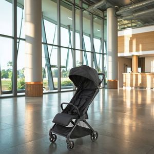 Poussette de luxe pliable facilement, légère, à cinq points d'ancrage, idéale pour les voyages en avion, pour nouveau-nés - Product Image 3