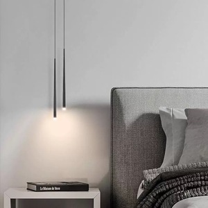 Zhixiang Minimalist Pendant Lamp Acrylic Aluminum LED Adjustable Height For Bedroom <b>Dining</b> Bar Hotel <b>Lighting</b> - Product Image 2