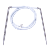 G-Irrigatie Dubbele Pijl Druppelaar met Slang Witte L-vormige Micro Druppel Emitter voor 4/7mm slang druppelirrigatiesysteem
