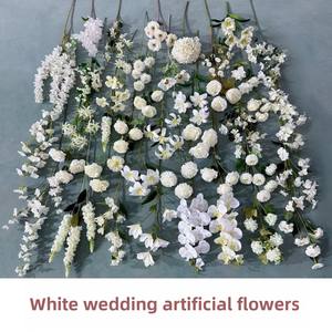 Composizioni Floreali Artificiali Serie Bianca - Rose, Gigli, Tulipani e Ortensie per Oggetti di Scena Fotografici e Decorazioni per la Casa - Product Image 2