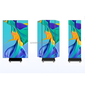 Pantalla LED Plegable de Tres Paneles P1.86, Pantalla LED Publicitaria de Doble Cara para Interiores/Exteriores - Product Image 1