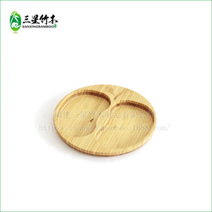 Plateau de service en bambou Sanxing, carré ou rond, avec compartiments, pour dîner, fruits, usage hôtelier - Product Image 3