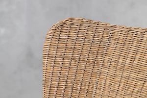 Ajunion เก้าอี้หวายสานหรูหราเป็นครั้งคราวเก้าอี้สวนเก้าอี้พักผ่อนขี้เกียจเก้าอี้เลานจ์สำหรับระเบียงสวนกลางแจ้ง - Product Image 5