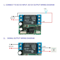 Module de relais à canal unique DC 12V 10A 315MHz, interrupteur de télécommande sans fil RF, récepteur et émetteur de télécommande pour lampe