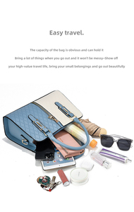 Ew hợp thời trang và linh hoạt Crossbody Túi xách công suất lớn thích hợp Vai Túi với hai dây đai zip đóng cửa phong cách quốc gia - Product Image 3