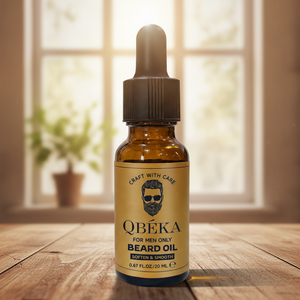 Olio per <span class=keywords><strong>Barba</strong></span> al Sandalo Premium QBEKA, Ammorbidente Naturale per la <span class=keywords><strong>Barba</strong></span> <span class=keywords><strong>e</strong></span> Trattamento per la Cura della Pelle - Product Image 1