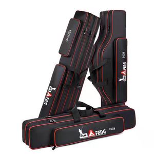 Custom Large Capacity Multi-functional Lightweight Oxford Fishing Tackle Bag Thick <b>Belly</b> High Comfort Rod Bag - Product Image 1