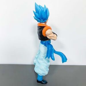 Figurine d'action Dragon Ball Z Gogeta 30 cm, 2 têtes, <span class=keywords><strong>cheveux</strong></span> bleus et jaunes, figurine debout, collection, décoration, cadeau - Product Image 6