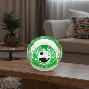 Jiju Su Ordine All'ingrosso Infrangibile Decorativi vassoio di <span class=keywords><strong>Cenere</strong></span> di Trasparente di Cristallo di Vetro Rotondo Cigar Posacenere Per Il Fumo - Product Image 2