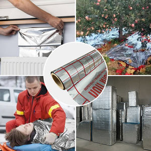 Papel de aluminio/plástico metalizado recubierto de Mylar PE/PP/PET <span class=keywords><strong>película</strong></span> reforzada con malla de fibra de vidrio como <span class=keywords><strong>película</strong></span> protectora reflectante - Product Image 3