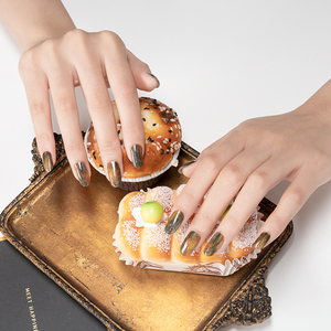 Ongles artificiels Huizi DIY 2025, réfléchissants et brillants, ciel nocturne étoilé arctique, beauté des ongles, ongles à presser pour femmes - Product Image 5