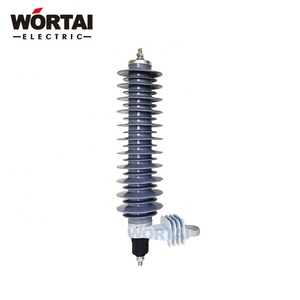 Pararrayos de protección contra sobretensiones de polímero de 11kV 10kA con soporte aislado de Varistor para subestaciones al aire libre - Product Image 3