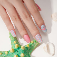Huizi Top Vente Nail Art Autocollants Classique Drapeau National Fleurs Fille papillon Nail Sticker gel ongles