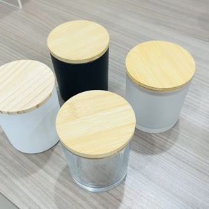 Luxury Custom Logo 8oz 10oz 14oz Frosted Glass <strong>Candle</strong> Jars Empty White Empty with Lid and Box Packaging for Valentine's Day - Product Image 3