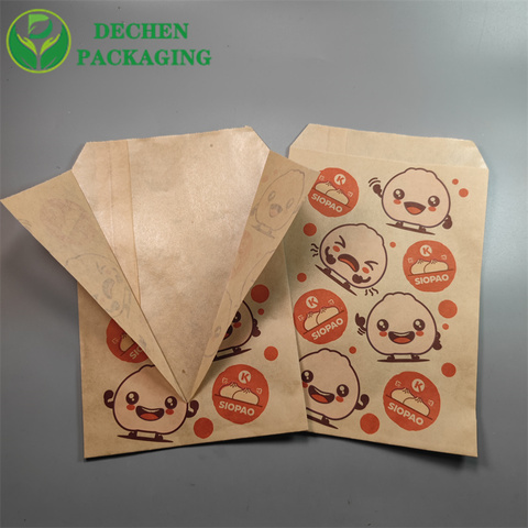 Food Cover Bag Paper Food Bag Package Gussetted Glassine Bags 140width By 140 Length