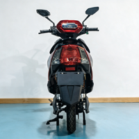 Moto électrique scooter adulte personnalisable, design rétro gris argenté, haute performance 60V, fabrication OEM ODM
