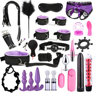 NUEVOS Kits BDSM de Peluche, Set de Bondage Sexual, Esposas, Juegos Sexuales, Látigo, Mordaza, Pinzas para Pezones, Accesorios Exóticos, Juguetes Sexuales para Adultos - Product Image 2