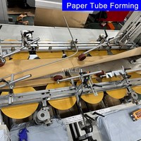 Machine automatique de fabrication de sacs en papier à fond plat FD550, alimentée par rouleau, pour sacs SOS, sacs de courses, sacs à pain, sacs cadeaux, sacs à collation