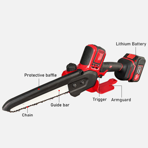 เลื่อยโซ่ขนาดเล็ก8นิ้วสำหรับครอบครัวขนาดใหญ่พร้อมแบตเตอรี่ลิเธียม - Product Image 5