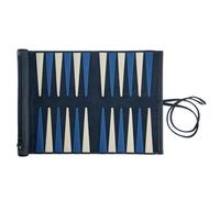 Zwei-Spieler Handgefertigtes Backgammon-Spiel aus PU-Leder, Faltbar, Anpassbares Reisespiel, Unterhaltungsschach, Aufrollbares Design