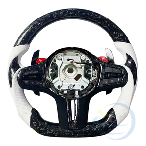 Volante Deportivo <span class=keywords><strong>Serie</strong></span> G con Calefacción, LED y Fibra de Carbono Forjada, para G20 330i X3 G01 540i G30 M550i X5 G05 G80 M3 G82 G42 Lci, Disponible en <span class=keywords><strong>Stock</strong></span> - Product Image 1