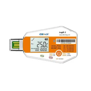 2023 miglior rapporto PDF monouso Elitech LogEt 1 registratore di dati di temperatura con porta USB 16000 punti