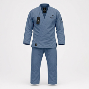 Uniforme de BJJ para Hombre, Conjunto de Kimono de Artes Marciales, Chaqueta y Pantalones de Jiu Jitsu, Material de Algodón Premium, Ajuste Cómodo, Duradero, Deportivo - Product Image 1