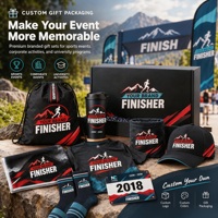 Ensemble de Marchandises Personnalisées pour Événements Sportifs, Kit Cadeau pour les Finisseurs de Marathon, ODM OEM, Ensemble Cadeau Promotionnel d'Entreprise
