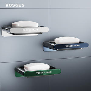 VOSGES-HOME WH001 Soporte de Jabón Transparente de Lujo Ligero para Uso Doméstico, Escurridor sin Acumulación de Agua, Soporte Simple para Jabón en Barra - Product Image 4