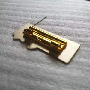 Badge nominatif en laiton texturé avec épingle magnétique, style moderne et simple, pour porte-badge d'identification du personnel hôtelier - Product Image 4