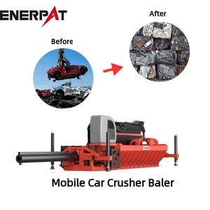 Automatische Binding Einde-Of-Life Voertuig Balenpers (Elv Balenpers) Hydraulische One Ram Mobiele Auto Houthakker Balenpers Machine Auto <span class=keywords><strong>Crusher</strong></span> Machine Machine - Product Image 1