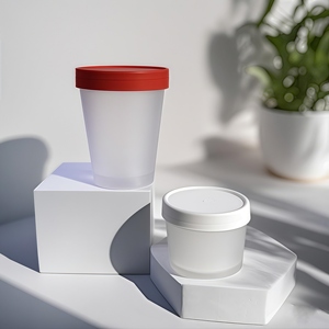 Bán Buôn PP Lưu Trữ Mỹ Phẩm Nồi <span class=keywords><strong>Jar</strong></span> 50G 100G Rỗng Rộng Miệng Nhựa Container DIY Trang Điểm Màu Hồng Tự Làm Lưu Trữ Mặt Kem 250Ml - Product Image 5