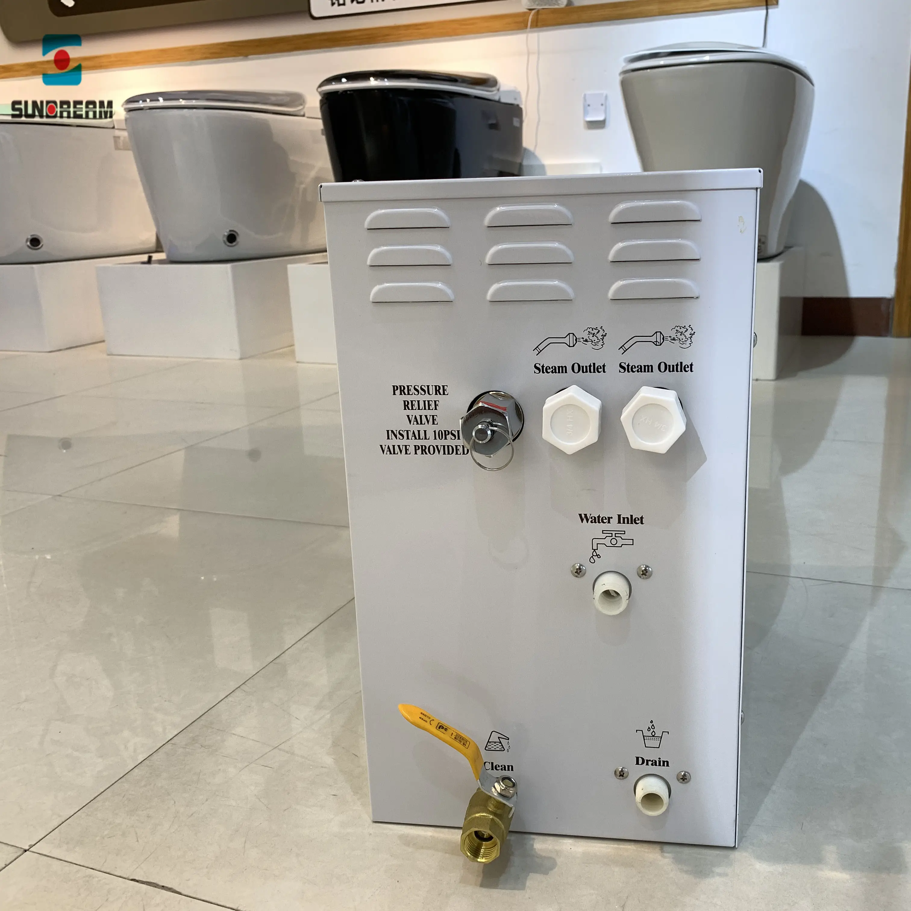 SUNDREAM GS08N Machine à bain de vapeur pour sauna Hydro massage Spa Douche Vapeur Smart Wet Steam Sauna Room Generator avec aromathérapie