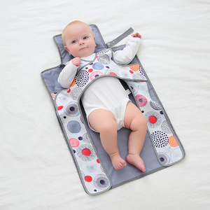 Portable pliable coton bébé couche <span class=keywords><strong>tapis</strong></span> <span class=keywords><strong>à</strong></span> <span class=keywords><strong>langer</strong></span> étanche infantile nouveau-né literie couche matelas couverture Pad - Product Image 1