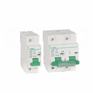 CSQ HYCB1-125 Miniatura Elétrica 6A-125A amp 1 2 3 4 Duplo Pólo Mirco MCB Interruptor CE CCC 230V/400V AC Preço Disjuntores