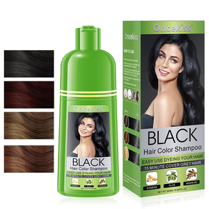 Shampoo colorant capillaire semi-permanent gris à noir 500 ml, vente en gros - Product Image 1