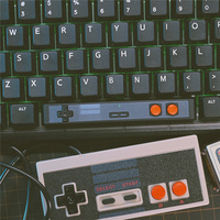 Personality Retro PBT Fami-com Keycaps Custom 3D Artisan 6.25u Spacebar Keycap for Mx Switch Mechanical Keyboard