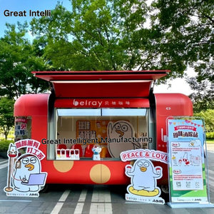 Camion de restauration mobile électrique entièrement équipé, chariot de restauration électrique pour café, collations, nourriture de rue, remorque de restauration rapide moderne en plein air - Product Image 2