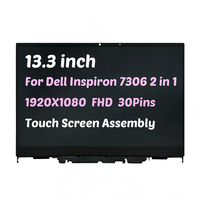 شاشة لمس LCD بديلة مقاس 13.3 بوصة لجهاز Dell Inspiron 13 7306 2 في 1 + إطار شاشة لمس LCD FHD مجمعة 30 دبوسًا