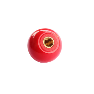 Poignée en bakélite, poignées rondes, matériel rotatif, boutons de levier à bille en plastique noir solide pour machines-outils - Product Image 4