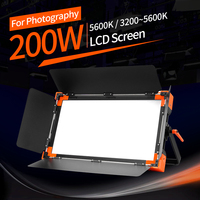 LED-K200 200W Panneau LED professionnel pour studio, température de couleur réglable, CRI élevé Ra97, lumière du jour 5600K, gradation DMX512