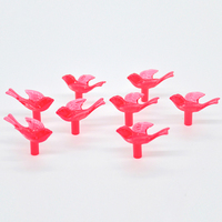 Ampoules de rechange en plastique pour sapin de Noël, multicolores, en forme d'oiseaux et de colombes, à torsion moyenne, ornements artistiques champêtres, DIY, personnalisables, fabrication en usine