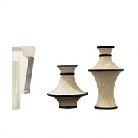 Série de carillons à vent de style chinois, vase en céramique peint à la main, conteneur à fleurs moderne et minimaliste, ornement décoratif pour le salon