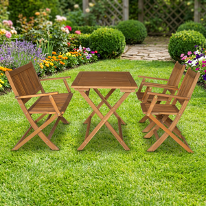 Banco Plegable Contemporáneo de Madera de Pino Sólido, Muebles de Exterior de Lujo Modernos, Fácil Almacenamiento, Jardín - Product Image 5